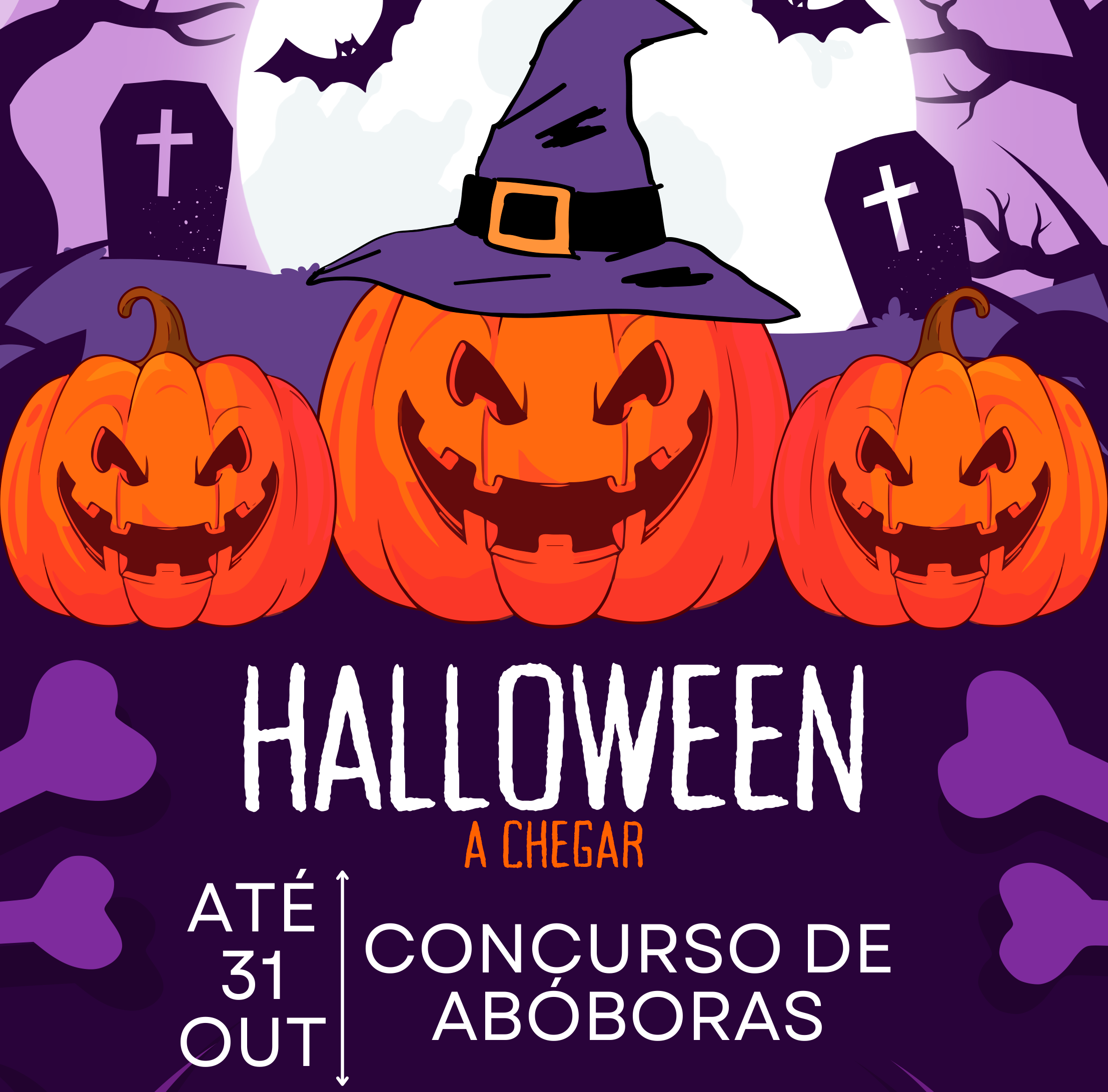 🎃 Concurso de Abóboras: O Halloween está a chegar! 🎃